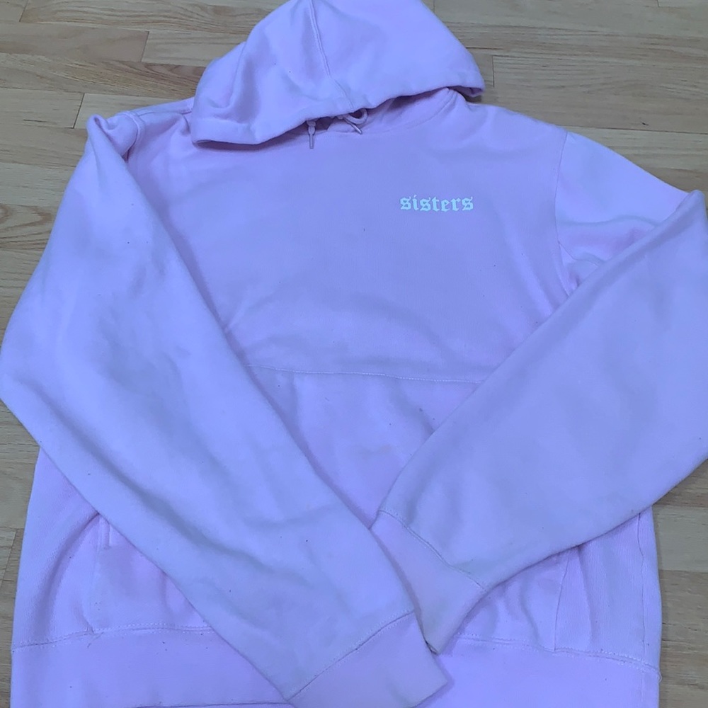 James Charles pink sisters repeating hoodie